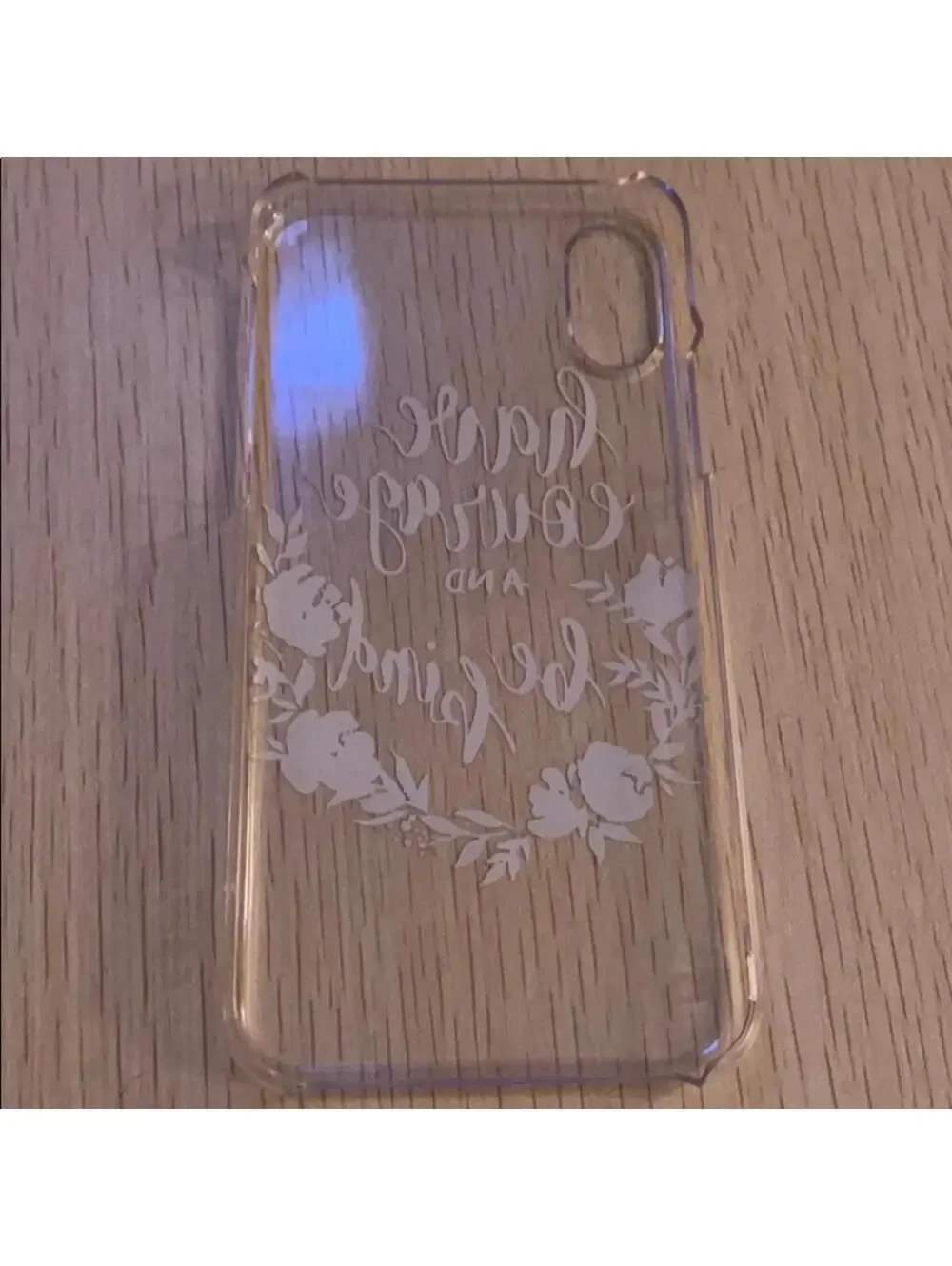 iPhone X/XS hard plastic snap on case